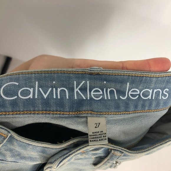 Calvin Klein Jeans Light Blue Skater Skirt - Picture 5 of 14